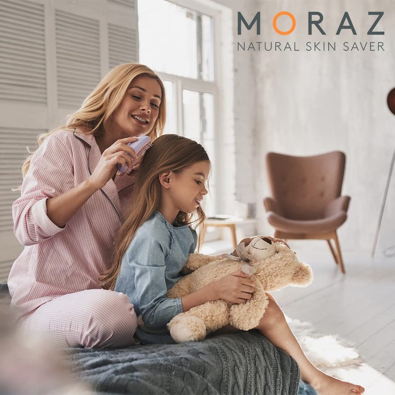 Moraz Natural Detangler Spray for Kids with Rosemary Extract, Kids Detangler Spray for All Hair Types, Organic Detangler Spray Toddler, 8.5 FL. OZ. - Image 3