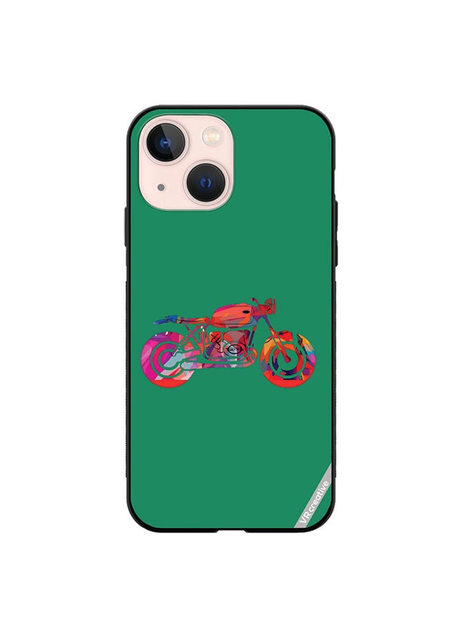 VR CREATIVE Protective Case Cover For Apple iPhone 14 Plus Bike Design Multicolour  - Image 1