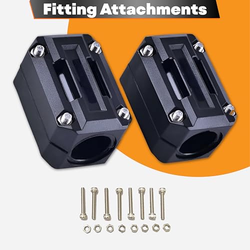 OBEROI'S TRADERS Universal Bike Crash Guard Frame Slider Blocks | Heavy Duty Shock Absorbing Sliders for Engine Protection | Compatible with All Motorcycles (Black) (Set of 2) - Image 5