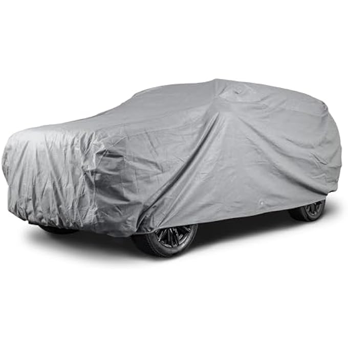 rayihni CarCovers: Weatherproof Car Cover for Minivans & Large SUV Vehicles Size MX01 Waterproof, All-Weather Protection, Scratch-Resistant Full Exterior Outdoor Cover, Must-Have Car Accessories - Image 1