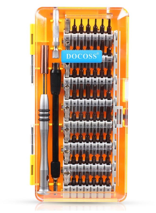 DOCOSS 60 in 1 Precision Magnetic Screw driver tool kit For Mobile Phone, Laptop and Househlold Repair With with S2 Steel & 56 Bit Set - Image 1
