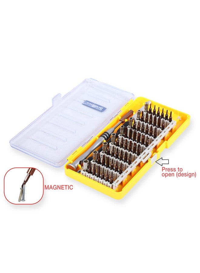 DOCOSS 60 in 1 Precision Magnetic Screw driver tool kit For Mobile Phone, Laptop and Househlold Repair With with S2 Steel & 56 Bit Set - Image 2