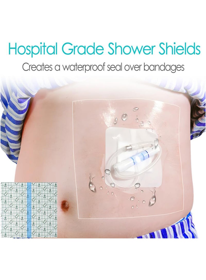 10pcs 25cm x 30cm Waterproof Dialysis Catheter Shower Cover Large Coverage Shields for Peritoneal Dialysis Port Accessories PD Chest Catheter Central PICC Line Feeding Tube - Image 4