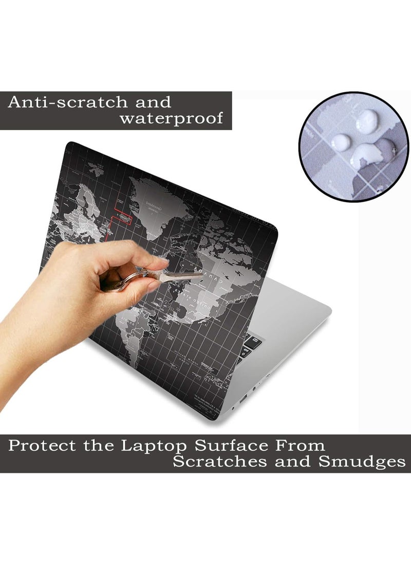 Laptop Skin Sticker Decal,12" 13" 13.3" 14" 15" 15.4" 15.6 inch Laptop Vinyl Skin Sticker Cover Art Protector Notebook PC (Free 2 Wrist Pad Included), Decorative Waterproof Removable,Cool World Map - pzsku/Z1F84639F44FF09858FD8Z/45/_/1735215719/c1b9299b-38f0-4fa7-8ba6-ec9a736bd65a