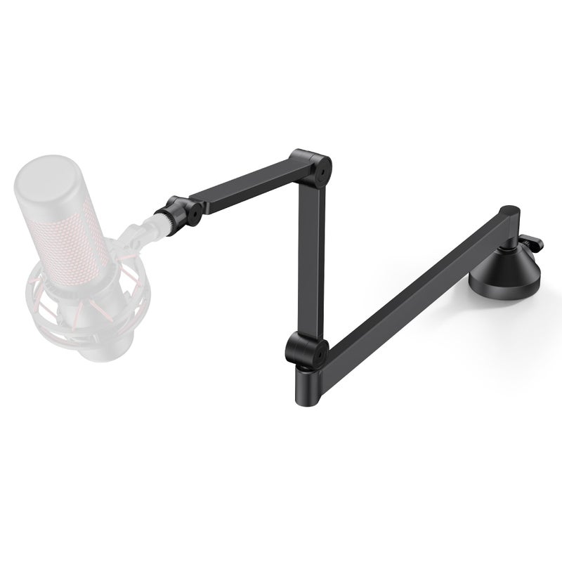 InnoGear Low Profile Mic Arm, 360Â° Rotatable Microphone Arm Stand Foldable Desk Mic Boom Arm with 3/8" to 5/8" Adapter for Fifine AM8 K669B Blue Yeti HyperX QuadCast SoloCast AT2020 and Other Mics - Image 1