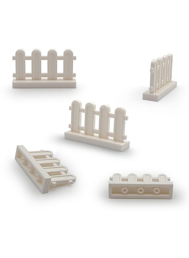 SPRITE WORLD Building Block Toy Accessories 1 x 4 x 2 White Picket Fence, Bulk - 50 Pieces per Package (White) - Image 3