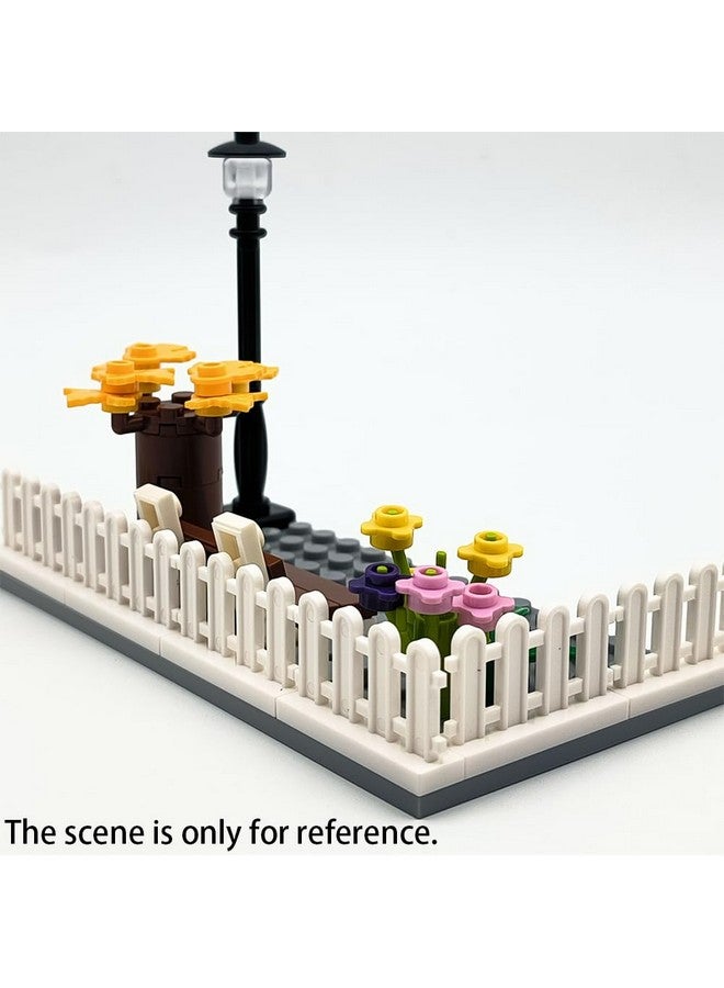 SPRITE WORLD Building Block Toy Accessories 1 x 4 x 2 White Picket Fence, Bulk - 50 Pieces per Package (White) - Image 4