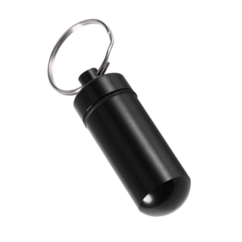 Travel Pill Box WaterProof Mini Keychain Tablet Storage Box Case Medicine Perfume Container - Image 2
