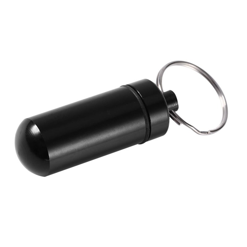 Travel Pill Box WaterProof Mini Keychain Tablet Storage Box Case Medicine Perfume Container - Image 1