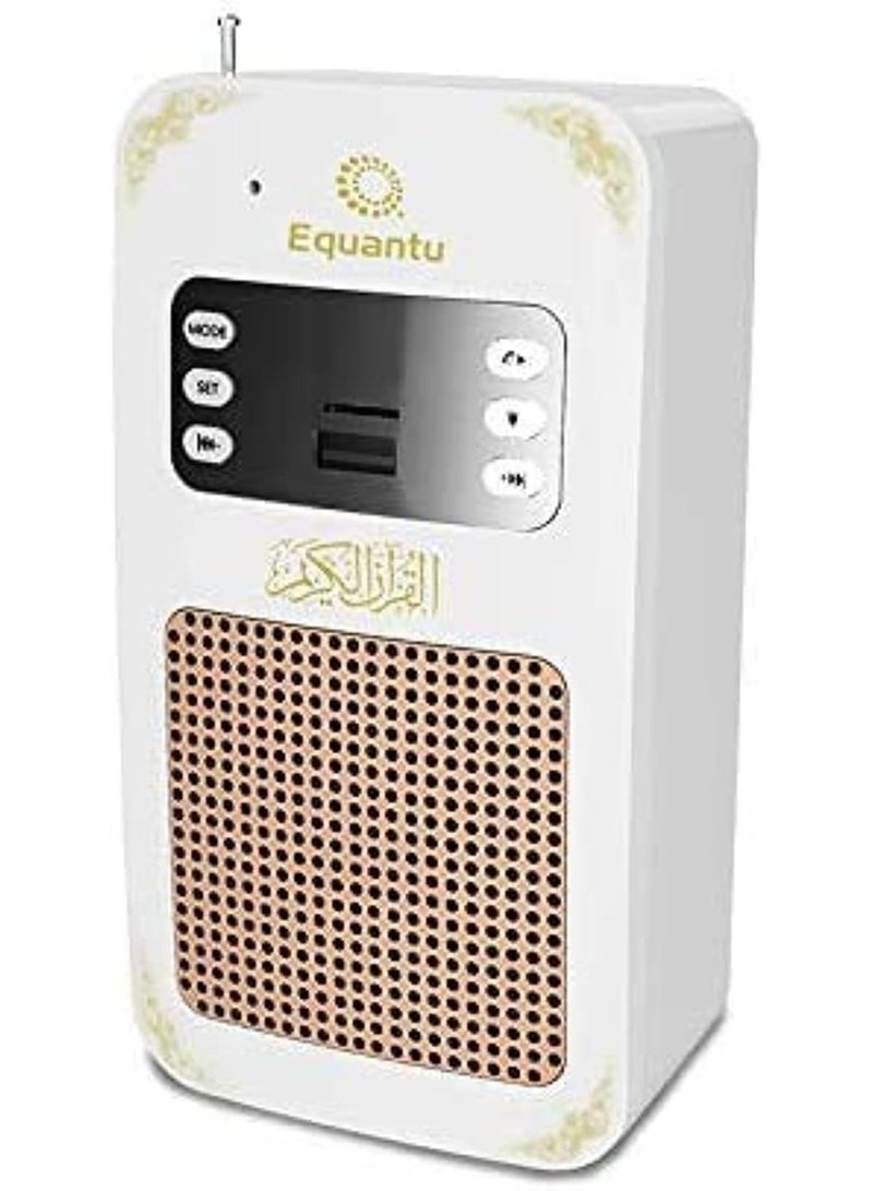 Equantu Smart Wall Plug Quran Speaker With Remote Bluetooth Led Light Radio Usb And Sd - Image 1