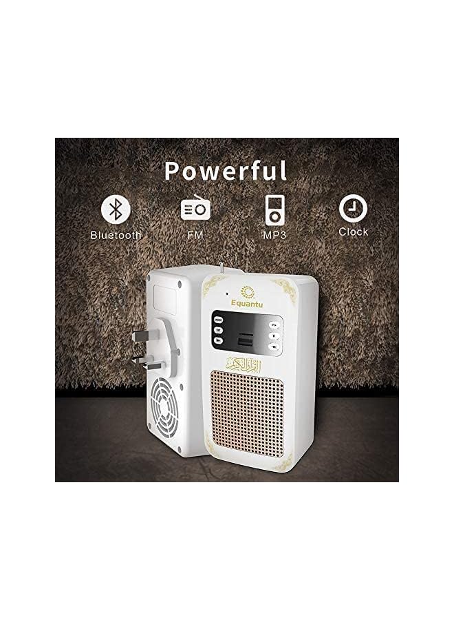 Equantu Smart Wall Plug Quran Speaker With Remote Bluetooth Led Light Radio Usb And Sd - Image 3