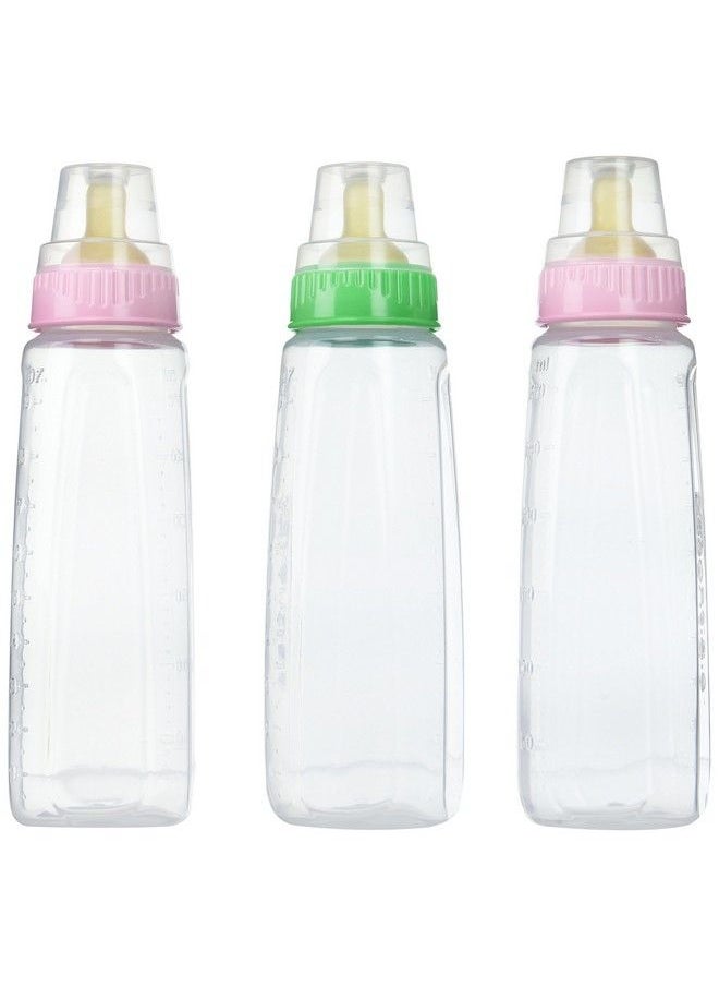 NUK - Gerber First Essential Clear View Bpa Free Plastic Nurser With Latex Nipple 9 Ounce (3 Pack) - Image 1