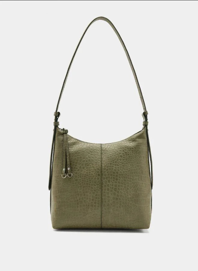 بارفوا حقيبة كتف مع نقش حيواني