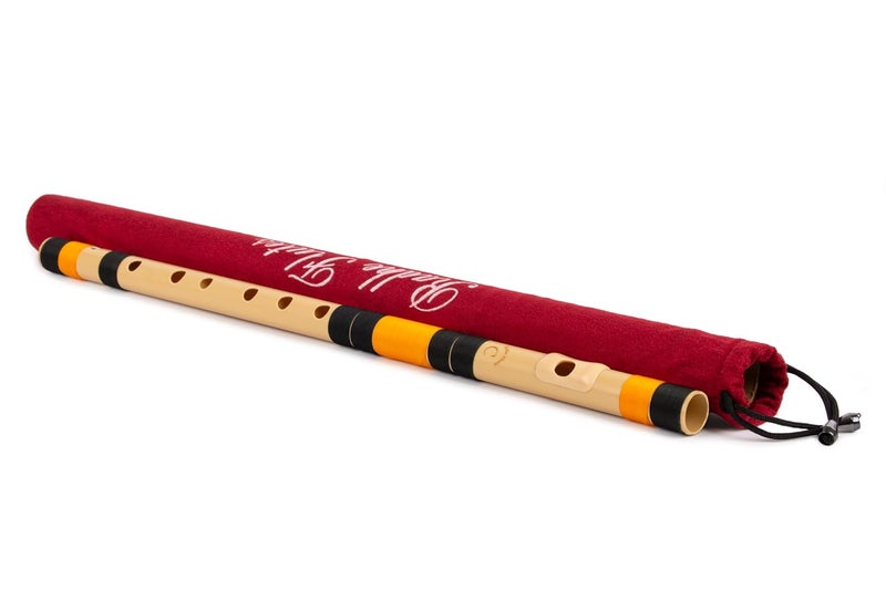 Radhe Flutes | PVC Fiber | C Natural | Right Handed | With Velvet Cover | Black & Orange Threads + Complete Flute Beginners Online Course In Hindi and English - Image 5