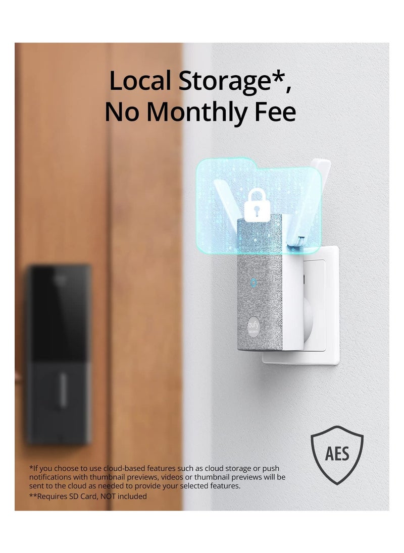 eufy - eufy Security S330 Video Smart Lock, 3-in-1 Camera+Doorbell+Fingerprint Keyless Entry Door Lock, BHMA, WiFi Door Lock, App Remote Control, 2K HD, No Monthly Fee, Dual Motion Detection,SD Card Require - Image 1