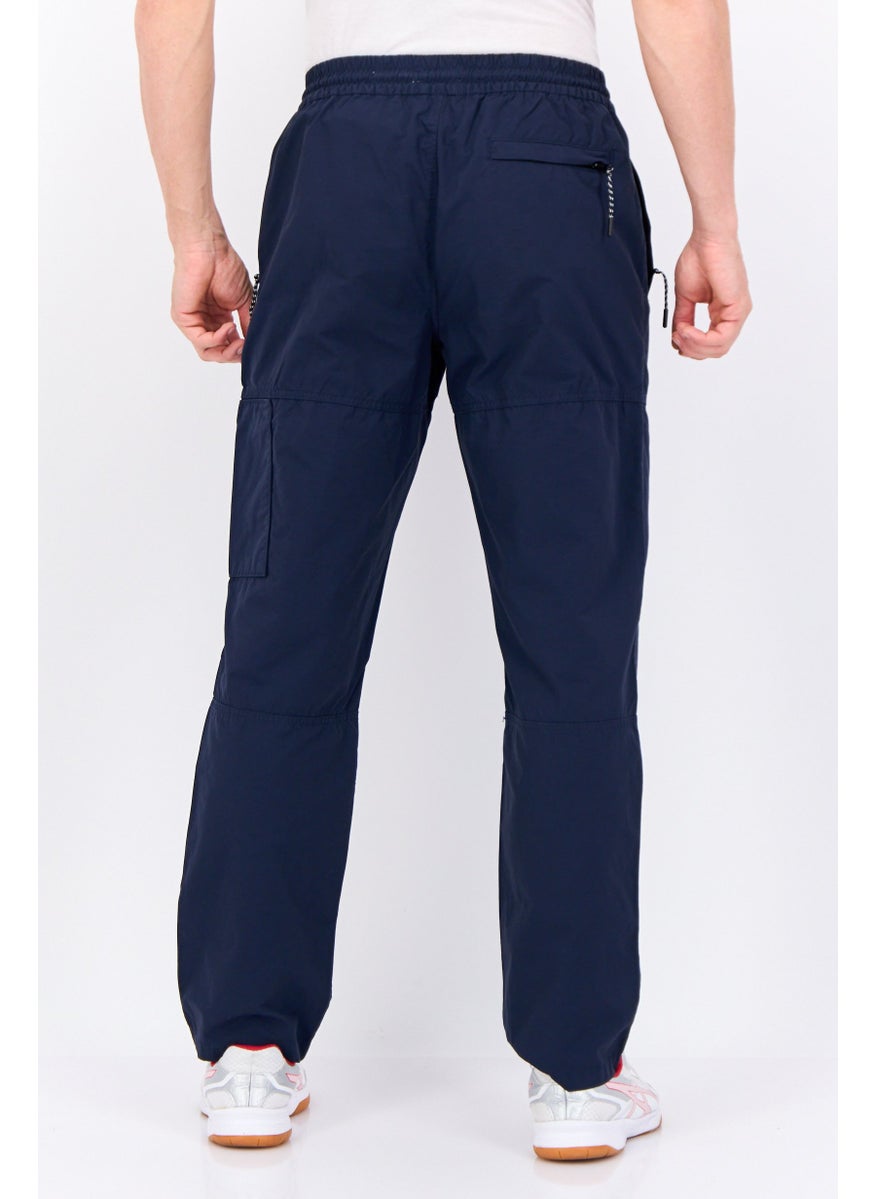 Penfield Men Regular Fit Solid Drawstring Cargo Pants, Navy  - Image 4