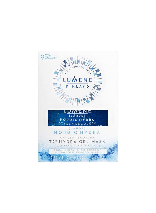 Lumene [Lähde] Nordic Hydra Oxygen Recovery 72Hr Hydra Gel Mask Cooling + Hydrating Face Mask Recharges Dry Dehydrated Skin With Organic Nordic Birch Sap + Pure Arctic Spring Water (150Ml) - Image 2