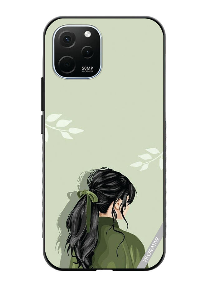 VR CREATIVE Protective Case Cover For Huawei Enjoy 50z A Girl Design Multicolour - Image 1
