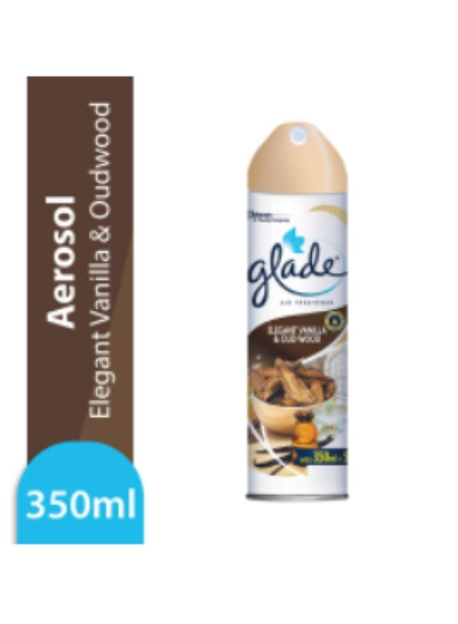 Glade Elegant Vanilla & Oud Wood Scented Imported Air Freshener Canister 350ml - Image 2