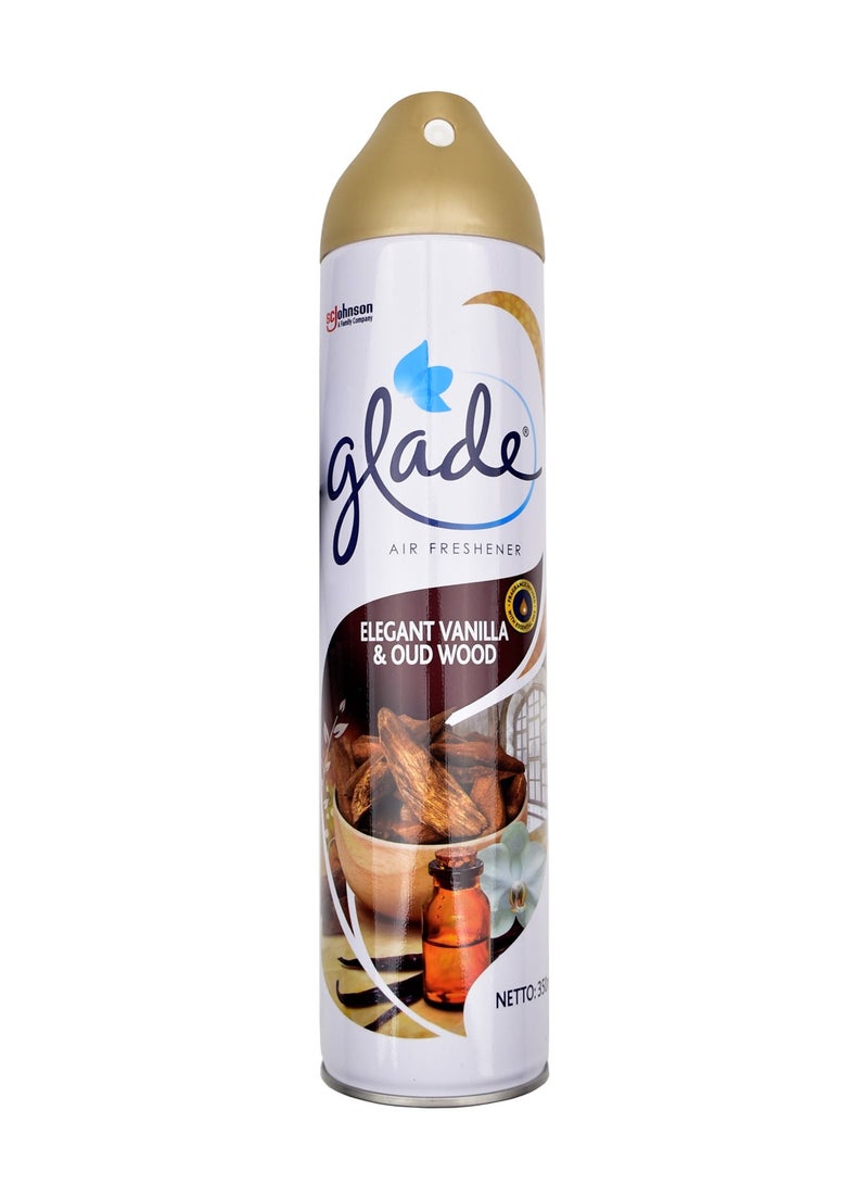 Glade Elegant Vanilla & Oud Wood Scented Imported Air Freshener Canister 350ml - Image 1