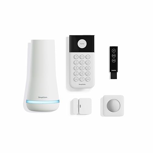 SimpliSafe 5 Piece Wireless Home Security System - Optional 24/7 Professional Monitoring - No Contract - Compatible with Alexa and Google Assistant,White - Image 3