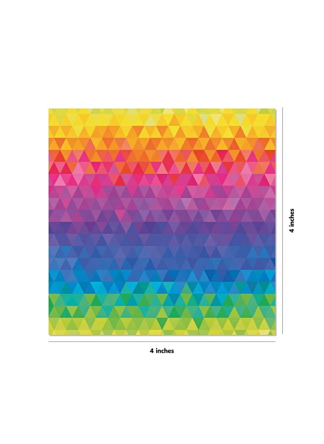 Origami Paper 500 sheets Rainbow Patterns 4" (10 cm): Double-Sided Origami Sheets Printed with 12 Different Patterns  - Image 3