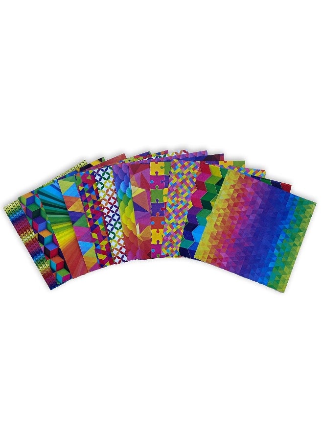 Origami Paper 500 sheets Rainbow Patterns 4" (10 cm): Double-Sided Origami Sheets Printed with 12 Different Patterns