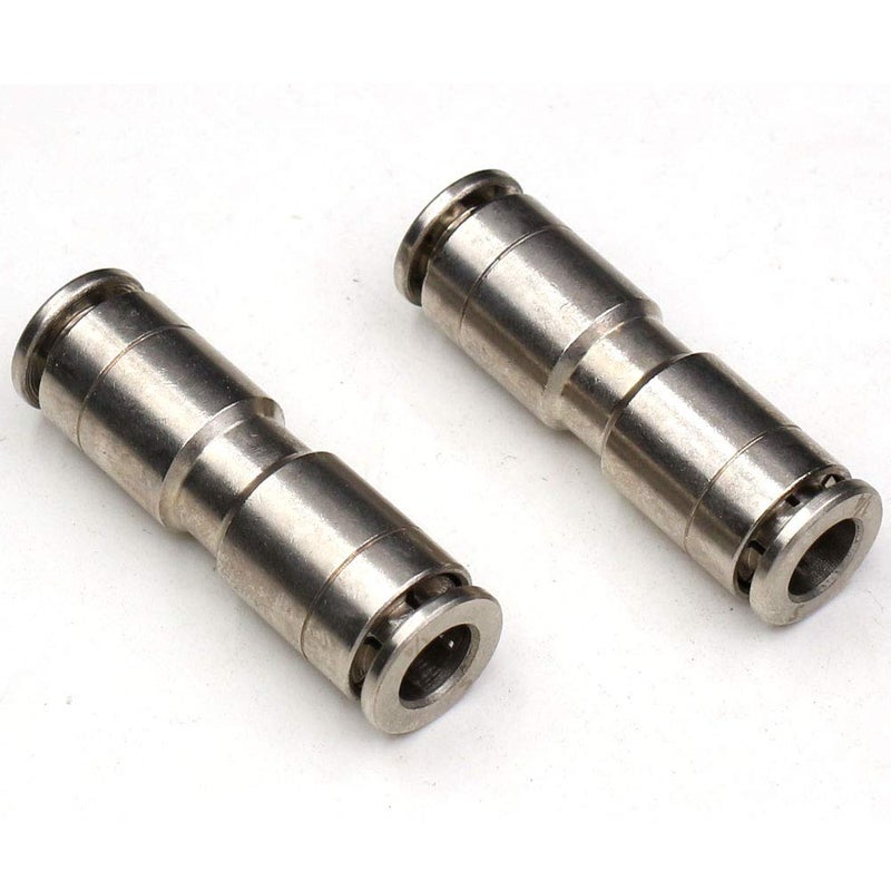 1/4 Union Straight Push to connect fittings Stainless Steel Pneumatic Push Connectors,CEKER 1/4" x 1/4" OD Tube Quick Connect Fittings Air Line Fittings for 1/4 inch Tube 2Pack