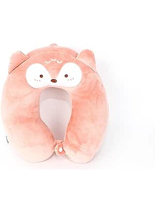 Generic - Comfy Kids Eyes Neck Support Soft Fiber Travel Neck Pillow U-Shape For Car, Travel, Office,Airplane and Gifts - Simon - Image 1
