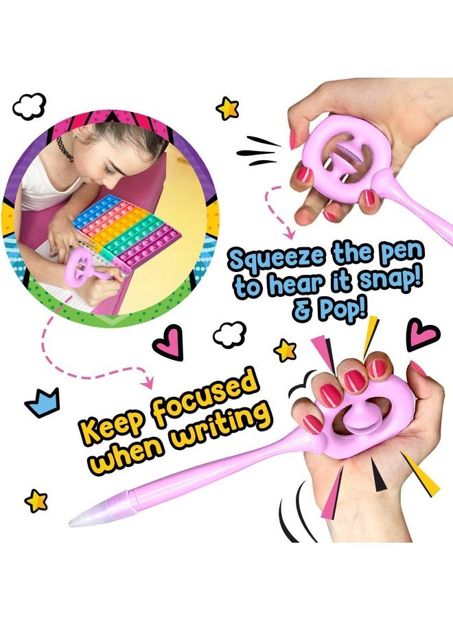 Original Stationery - Fidget Pop Stationery Set, Pop Fidget Toy Set With Fidget Notebook & Fun Girl Fidget Toys For Car Rides, Fidgets For Girls 8-10 - Image 1