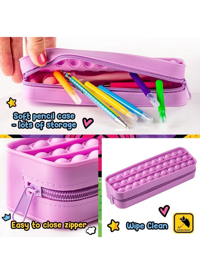 Original Stationery - Fidget Pop Stationery Set, Pop Fidget Toy Set With Fidget Notebook & Fun Girl Fidget Toys For Car Rides, Fidgets For Girls 8-10 - Image 1