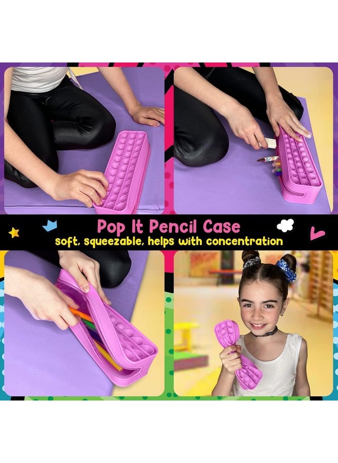 Original Stationery - Fidget Pop Stationery Set, Pop Fidget Toy Set With Fidget Notebook & Fun Girl Fidget Toys For Car Rides, Fidgets For Girls 8-10 - Image 1