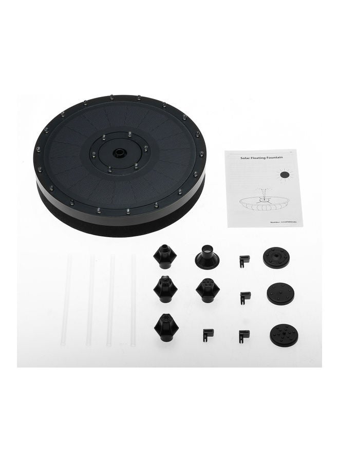 NIBEMINENT LED Solar Floating Fountain Pump Black - Image 3