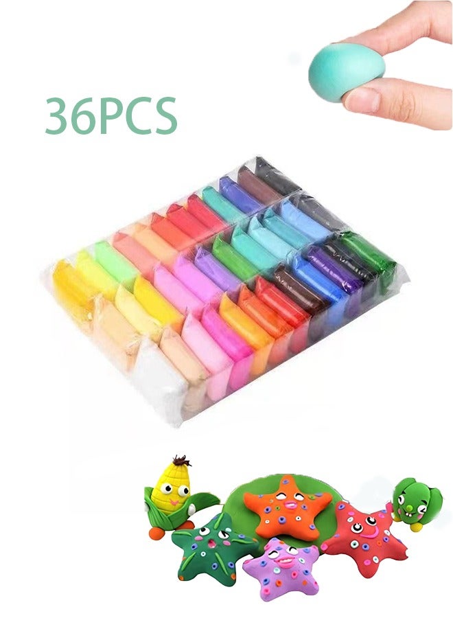 36 Piece Assorted Fluffy Foam Clay Set - Image 1