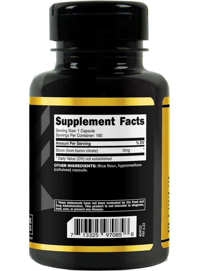 PrimaForce Boron Capsules 5mg, 180 Vegetarian Capsules - Image 4