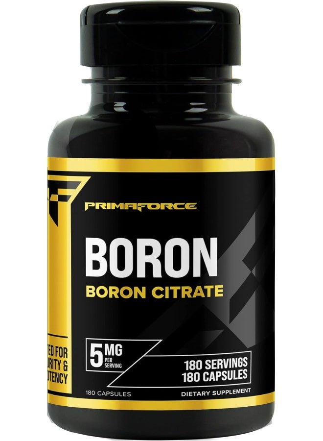 PrimaForce Boron Capsules 5mg, 180 Vegetarian Capsules - Image 1