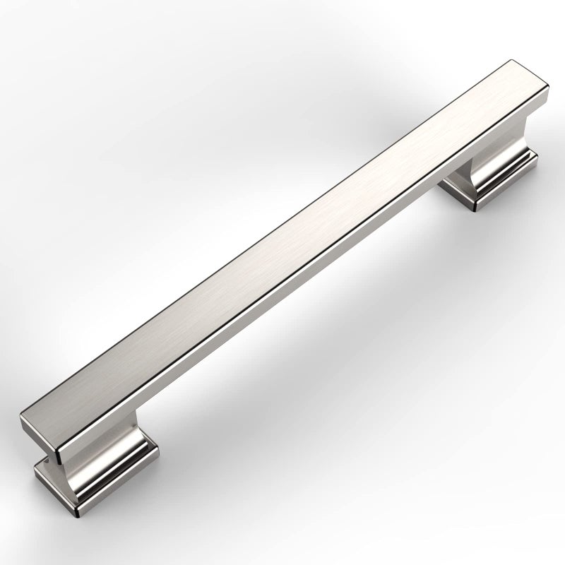 Amerdeco 10 Pack Brushed Satin Nickel Cabinet Pulls 5 Inch128mm Hole Centers Kitchen Cabinet Handles Cabinet Hardware Kitchen Handles for Cabinets Cupboard Handles Drawer Pulls