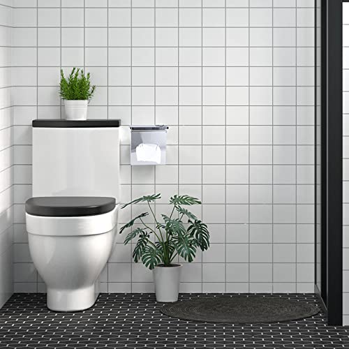 Sumnacon Square Stainless Steel Tissue Box Cover - Wall Mounted Stylish Paper Facial Cover, Modern Metal Tissue Box Holder for Bedroom/Bathroom/Vanity/Countertop/Dresser/Night Stand/Office/Car, Polish - Image 5