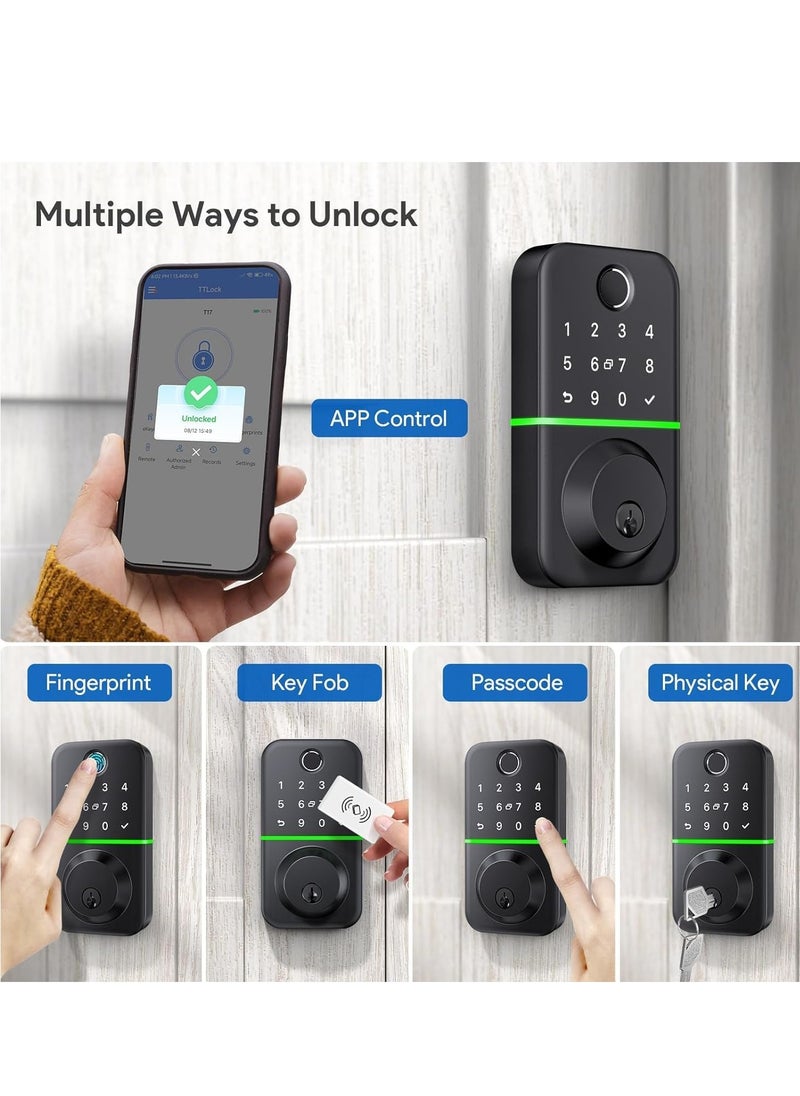 Robustline Electronic Smart Lock Cylinder 4 Function- Smart IC Card, Keyless Bluetooth, Key, Smart App Control Suitable for all existing door locks.