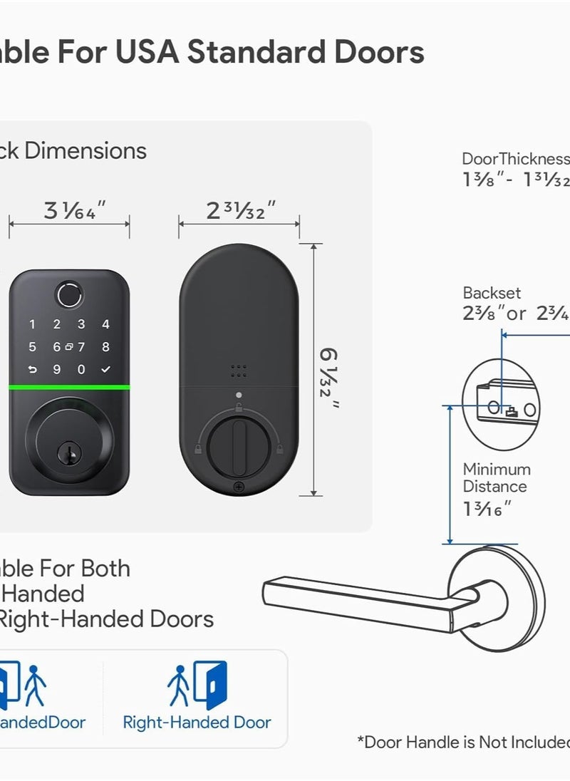 Robustline Electronic Smart Lock Cylinder 4 Function- Smart IC Card, Keyless Bluetooth, Key, Smart App Control Suitable for all existing door locks.