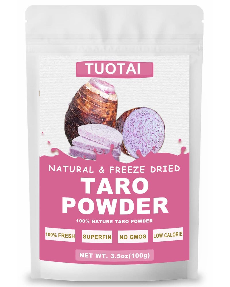 TUOTAI Freeze Taro Powder, 3.5 Ounces, Taro Powder for Smoothie, Drinks and Baking Food - Image 4