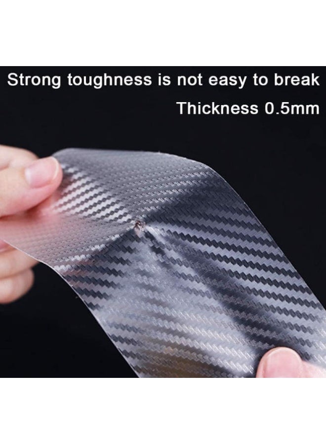 5cmx5m Car Sill Protectors Strips, 5D Carbon Fiber Sticker, Automotive Anti-Collision Strip for Car Door Edge Front and Rear Bumper Door Sill Protector, Fits for Most Cars. - Image 4