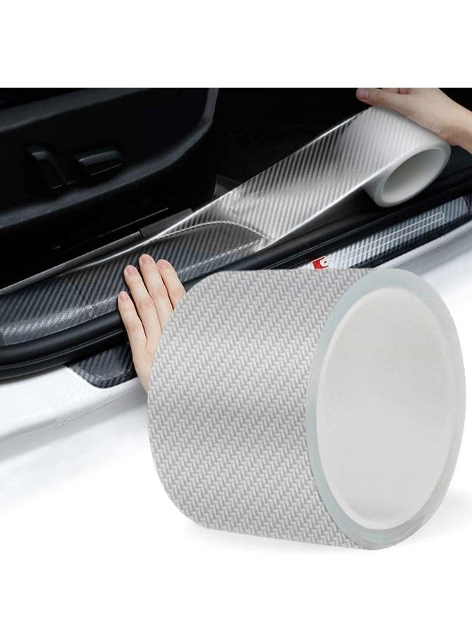 5cmx5m Car Sill Protectors Strips, 5D Carbon Fiber Sticker, Automotive Anti-Collision Strip for Car Door Edge Front and Rear Bumper Door Sill Protector, Fits for Most Cars. - Image 1