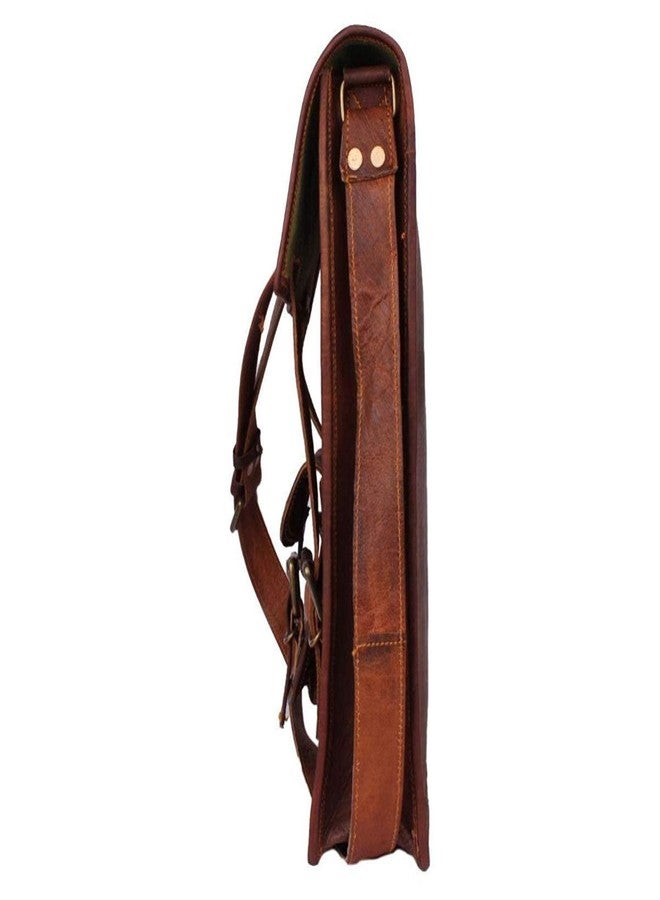 RSN Leather Bags Full Flap Crossbody Satchel Laptop Messenger Bag For Man, Boys And Woman'S, Gilrls - Image 3