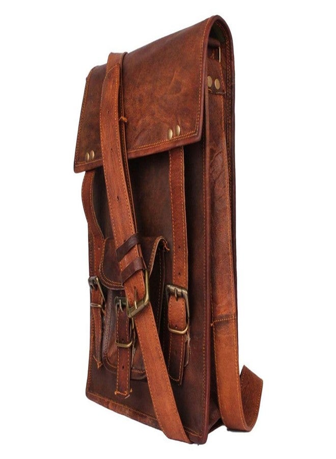 RSN Leather Bags Full Flap Crossbody Satchel Laptop Messenger Bag For Man, Boys And Woman'S, Gilrls - Image 1