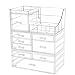 Cq acrylic 3 Pack Clear Make up Organizer Countertop,Stackable 9 Drawers Makeup Storage,Cute Vanity Organizers for dresser Hair Clip,Jewelry,Beauty Product Desk and Bathroom Organizers and Storage - Image 2