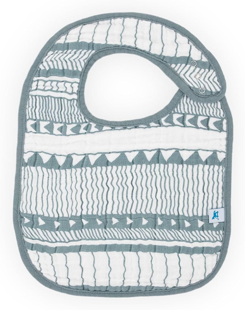 Little Unicorn 3-Pack Cotton Muslin Bib Set - Image 4