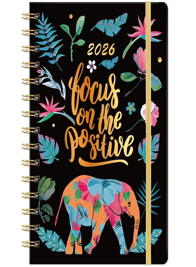 Journaltastic 2026 Planner - Weekly & Monthly Planner 2026 with Monthly Tabs, January 2026 - December 2026, 6.3" x 8.4", Flexible Hardcover with Thick Paper, Elastic Closure, Inner Pocket - Image 1