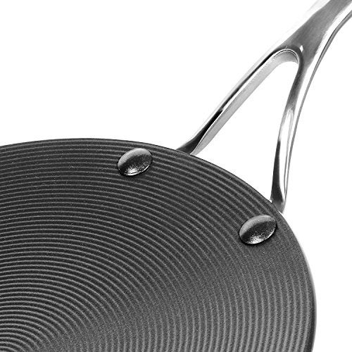 Circulon Hard Anodised Non Stick Aluminium Roti Tawa with Stainless Steel Handle | Chapati Tawa | Nonstick Dosa Tawa | Pan Big Size | Tawa, 26 cm, Black - Image 5