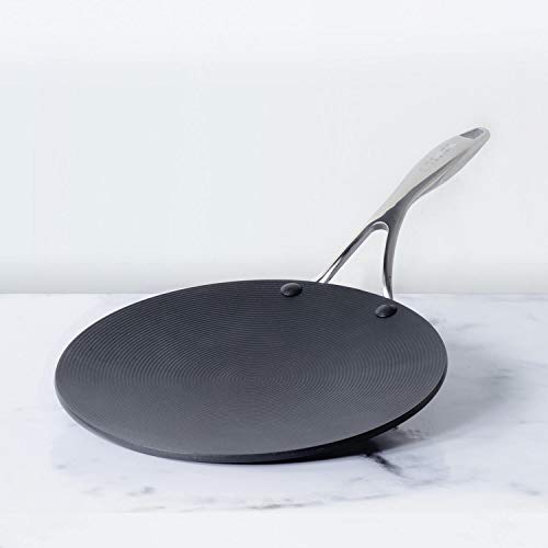 Circulon Hard Anodised Non Stick Aluminium Roti Tawa with Stainless Steel Handle | Chapati Tawa | Nonstick Dosa Tawa | Pan Big Size | Tawa, 26 cm, Black - Image 3